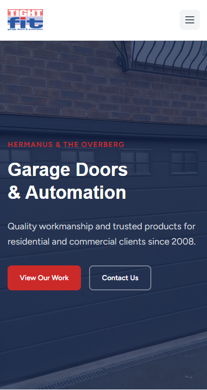 TightFit mobile site
